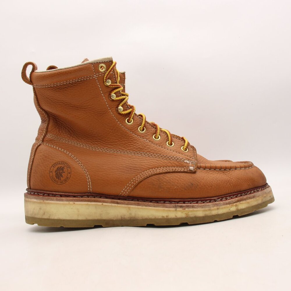 Rockrooster Norwood Men’s Size 14 EH Work Boots Brown Leather Lace Up